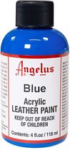 Angelus Leather Acrylic Paint - textielverf voor leren stoffen - acrylbasis - Blue - 118ml