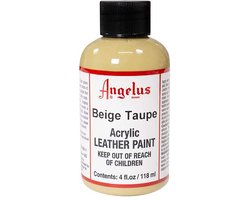 Angelus Leather Acrylic Paint - textielverf voor leren stoffen - acrylbasis - Beige Taupe - 118ml