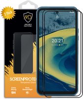 2-Pack Nokia XR20 Screenprotectors, MobyDefend Gehard Glas Screensavers, Zwarte Randen | Screen Protectors / Glasplaatjes Geschikt Voor: Nokia XR20