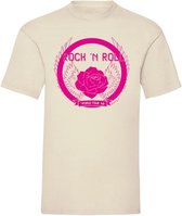 T-shirt Rock and roll Pink - Off white (L)