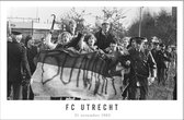 Walljar - FC Utrecht supporters '82 III - Zwart wit poster