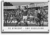 Walljar - FC Utrecht - SBV Excelsior '79 - Muurdecoratie - Plexiglas schilderij