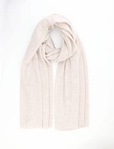 Colette 100% Organic Cashmere Scarf-Omslagdoek- Fijn gebreide kasjmere sjaal-Zand