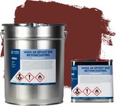 Wixx 2K Epoxy 550 Betoncoating Roodbruin RAL 8012 | 10L