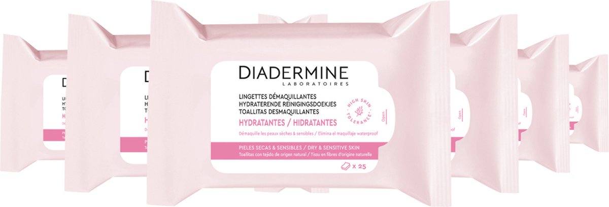 Diadermine Hydraterende reinigingsdoekjes 6x - Voordeelverpakking