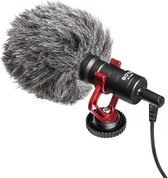 Microfoon Boya BY-MM1 Universele Compacte Shotgun Richtmicrofoon geluidsisolatie