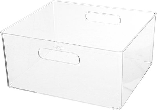 Golven Dagelijks Vaardig Five® Transparante opbergbox 31x31x15 cm - Medium - Nestbaar | bol.com