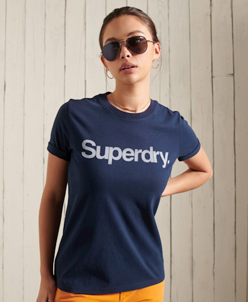 Superdry CL T-shirt Vrouwen Blauw