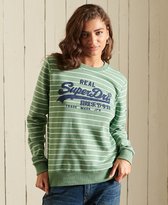 Superdry Dames Trui Gestreept Vintage Logo Source sweatshirt met ronde hals