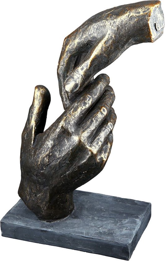 Gilde handwerk Sculptuur Handen Bronskleurig