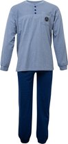 Heren pyjama Outfitter  blauw melee maat M