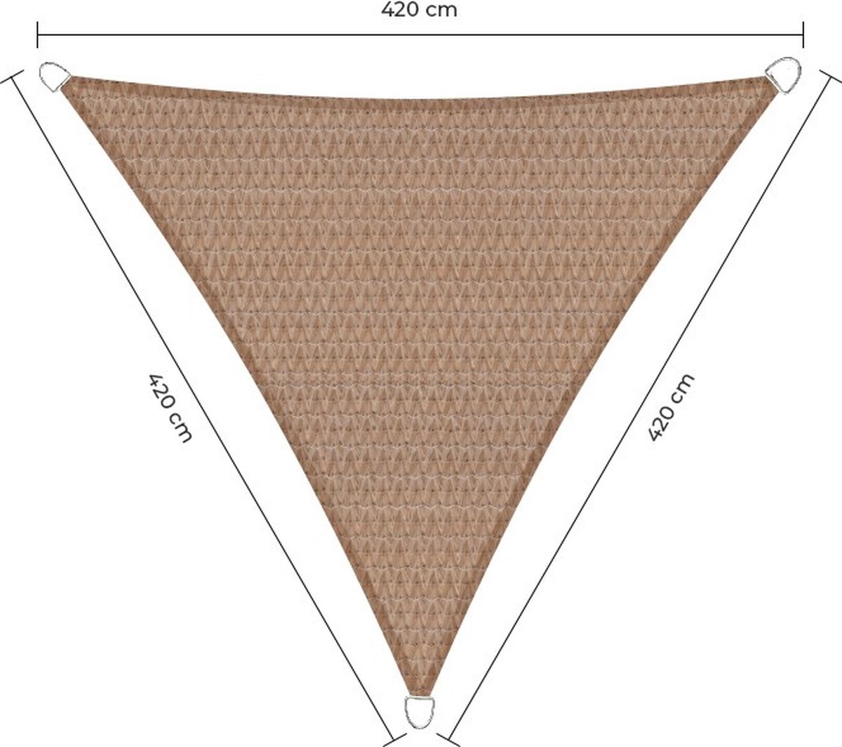 SMART driehoek 4.2x4.2x4.2 zand