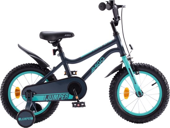 Amigo Jumper Boys Bicycle - Vélo pour enfants 12 pouces - Blauw | bol.com
