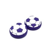 Thumb Grips | Thumb Sticks | Gaming Thumbsticks | Geschikt voor Playstation PS5 PS4 PS3 & Xbox X S One 360 | 1 Set = 2 Thumbgrips | Voetbal | Wit met Paars