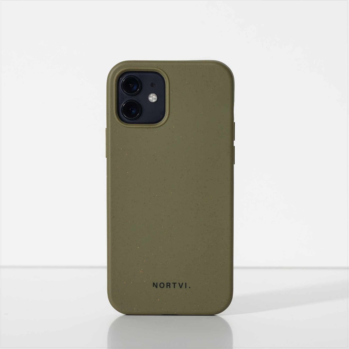 NORTVI iPhone 12 mini hoesje | Donkergroen | Sterk, Duurzaam & Fashionable