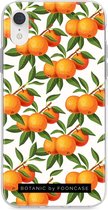 Coque iPhone XR FOONCASE Coque souple TPU - Coque arrière Mandarin - Botanic Manderin