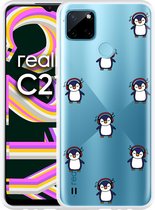 Realme C21Y Hoesje Chillin like a penguin - Designed by Cazy