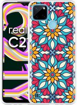 Realme C21Y Hoesje Robuuste Mandala - Designed by Cazy