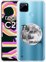 Realme C21Y Hoesje Fly me to the Moon - Designed by Cazy