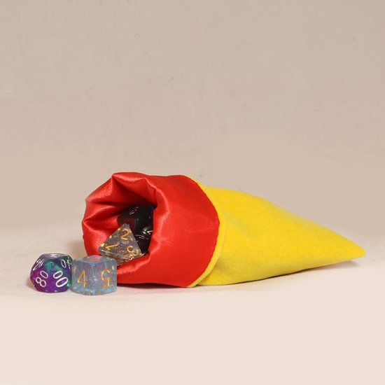 schaduw Realistisch Het kantoor Dice bag | dobbelsteen zakje voor o.a. Dungeons & Dragons Geel | bol.com
