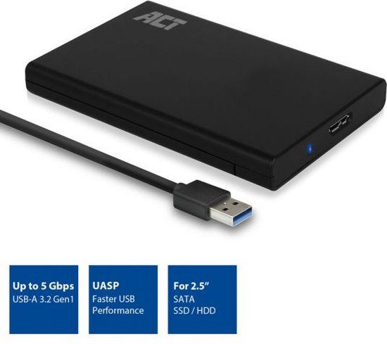 Boitier externe Port Designs USB Type C pour disque dur SATA 2.5'' Gris -  Accessoires disque dur - Achat & prix