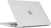 Lunso Geschikt voor MacBook Pro 16 inch M1/M2 (2021-2023) cover hoes - case - Mat Transparant