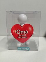 Geschenkpopje - Oma je maakt me happy - gift set - cadeau - 3510