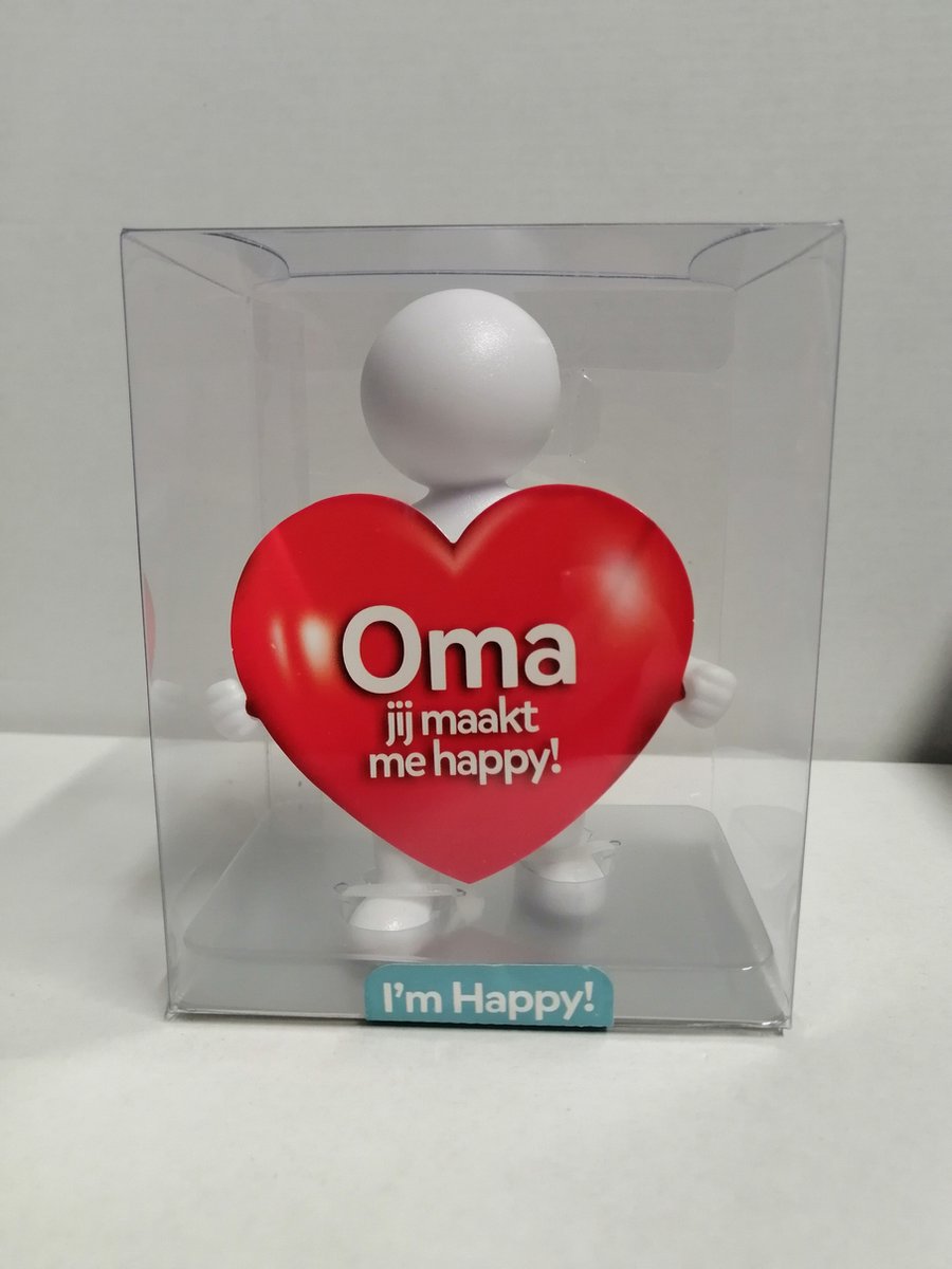 Geschenkpopje - Oma je maakt me happy - gift set - cadeau - 3510