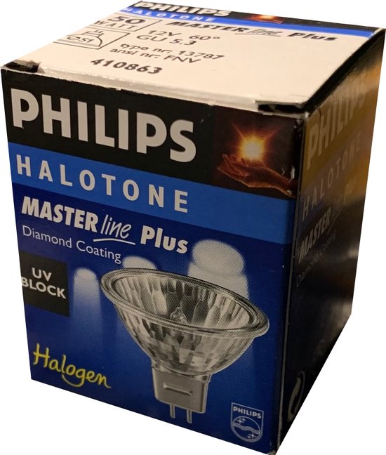 Lampe Halogène Philips Aluline - RÉFLECTEUR CLEAR, 12V 50W, Culot B15d