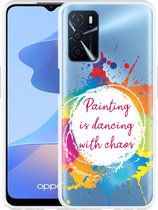 Oppo A54s Hoesje Painting - Designed by Cazy