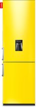 COOLER LARGEH2O-FYEL Combi Bottom Koelkast, F, 196+66l, Lucid Yellow Gloss Front, Handle, Waterdispenser