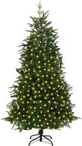 Huis en Tuin Depot Kunstkerstboom Met Led'S 210 Cm Pvc En Pe Groen