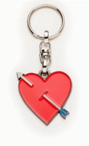 Emoji metalen sleutelhanger - heart with arrow