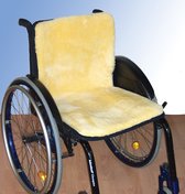 Rolstoel inleg zit-/rugkussen medicinaal schapenvacht 45cm x 85cm