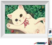 Artstudioclub®  Diamond painting volwassenen 25x 35 cm Leuke kat