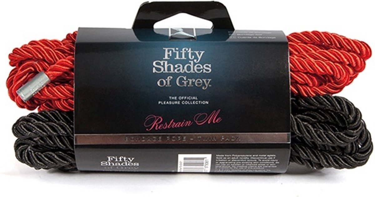 Goedkoopste Fifty Shades BDSM - Bondage touw - Extreme - Sex Toys voor Koppels rood-zwart - 2 x 5 meter