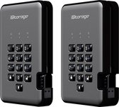 IStorage diskAshur PRO2 Externe Harde Schijf - Draagbare Harde Schijf - 4TB - Zwart