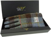 Glen Appin Dames handschoenen MacLeod Tweed en zwart leer - Made in Scotland
