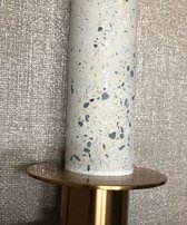 Hanglamp - 1 spot - marmer look - goud - composiet