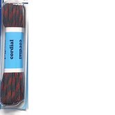 Cordial veter - 90 cm - gemêleerde veter - grijs rood