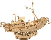 Bouwpakket Volwassenen - 3D Vissersboot - Houten Boot - 104 Onderdelen - Luxe Modelbouw - Montage Speelgoed - DIY Puzzel - Boten