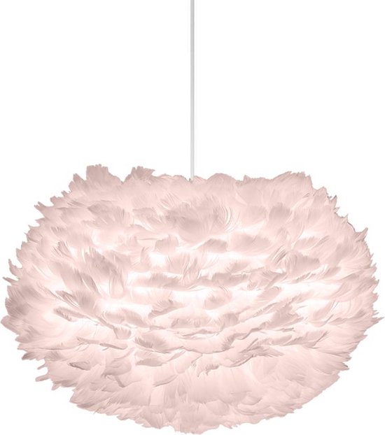 Umage Eos Medium hanglamp light rose - met koordset wit - Ø 45 cm