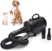 Waterblazer Professionele Hondenfohn Waterblazer Voor Honden Hondenfohn – Veilig – Maakt Weinig Geluid – EU CE Certificatie – Inclusief 3 Opzetstukken - Zwart