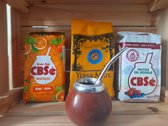 Yerba Mate Starterspakket XL - 2x Kalebas + Bombilla + 1x Yerba Mate