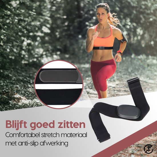 Edelsport® Hartslagmeter - Borstband - Fitness - Activity Tracker - Zwart |  bol.com