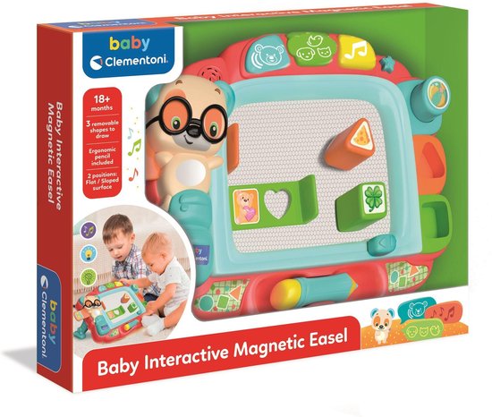 Baby Clementoni Baby Schoolbord - Babyspeelgoed - Tekenbord - Magnetisch tekenbord - Vanaf 18 maanden van Clementoni — afbeelding 3