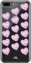 xoxo Wildhearts case voor iPhone 7/8 Plus - XOXO Candy - xoxo Wildhearts Transparant Case
