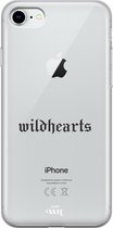 xoxo Wildhearts case voor iPhone 7/8 SE - Wildhearts Black - xoxo Wildhearts Transparant Case