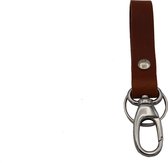 B-Cause sleutelhanger leer cognac