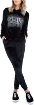 Mooi huispak, broek en hoodie, kleur zwart, maat L/XL